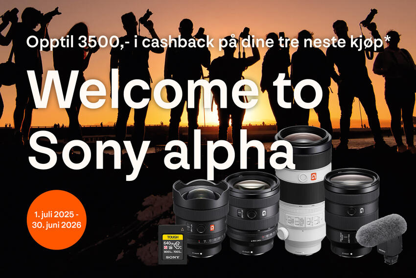 Welcome to Sony Alpha